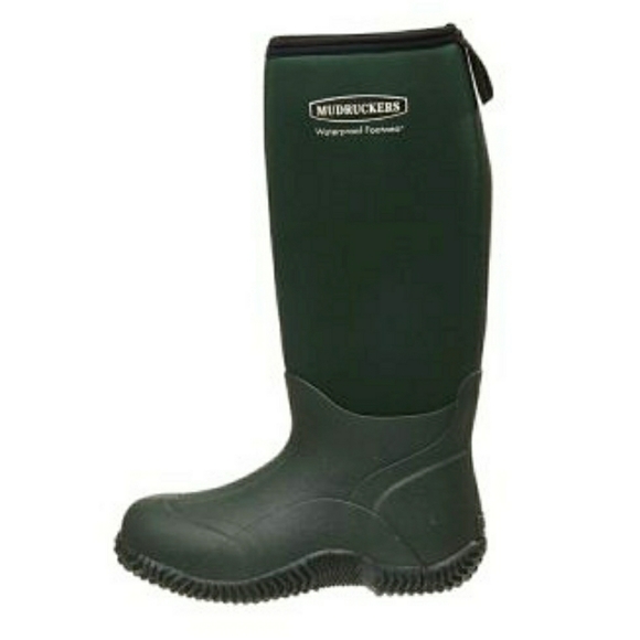Mudruckers Shoes - Mudruckers Green Waterproof Boots Size 9